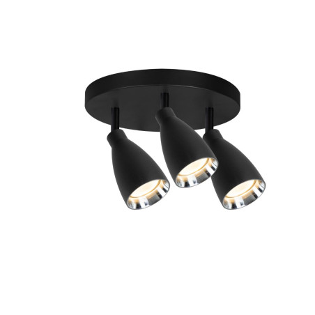 NOWOŚĆ Campana 3 plafon czarny 3xGU10 Light Prestige