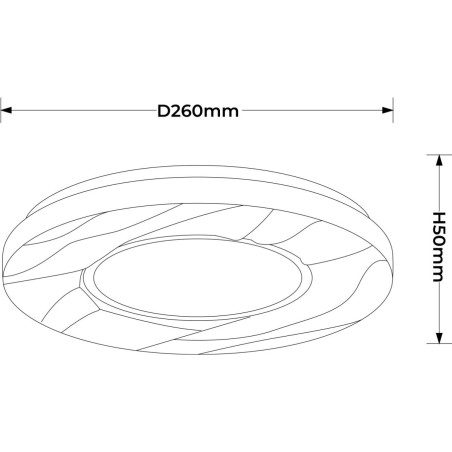 NOWOŚĆ Plafon Tenaro 26 cm biały LED 4000K Light Prestige