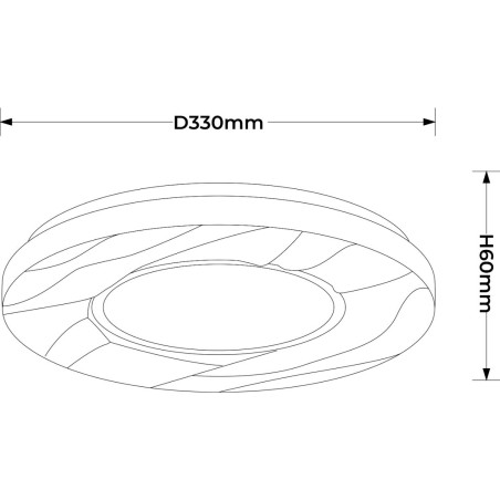 NOWOŚĆ Plafon Tenaro 33 cm biały LED 4000K Light Prestige