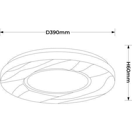 NOWOŚĆ Plafon Tenaro 40 cm biały LED 4000K Light Prestige