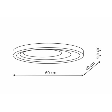 NOWOŚĆ Plafon Alune oval LED CCT Light Prestige