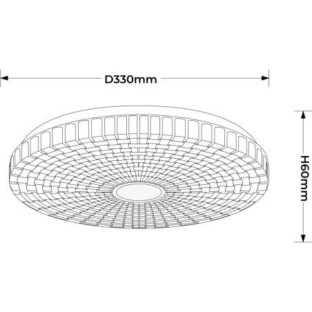 NOWOŚĆ Plafon Solaro 33 cm biały LED 4000K Light Prestige