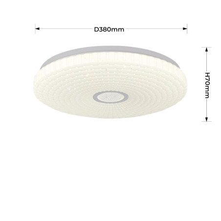 NOWOŚĆ Plafon Solaro 40 cm biały LED 4000K Light Prestige