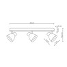 NOWOŚĆ Dravo 3 spot biały 3xGU10 Light Prestige