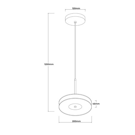 NOWOŚĆ Wisząca lampa Casy dymna LED CCT Light Prestige