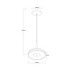 NOWOŚĆ Wisząca lampa duża Casy dymna LED CCT Light Prestige