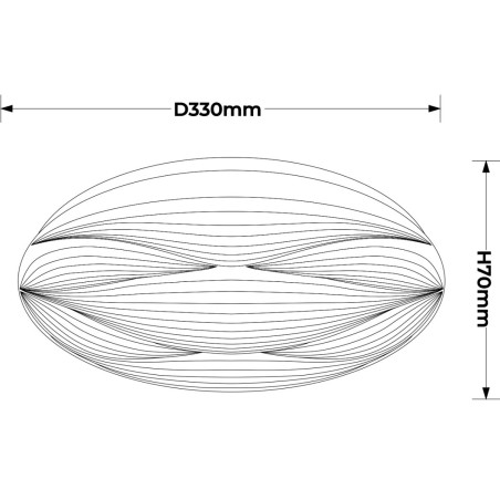 NOWOŚĆ Plafon Moluna 33 cm biały LED 4000K Light Prestige