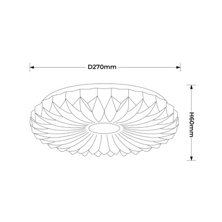 NOWOŚĆ Plafon Zivora 26 cm biały LED 4000K Light Prestige