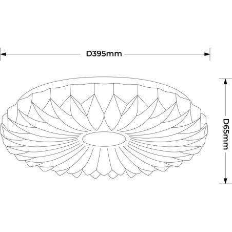NOWOŚĆ Plafon Zivora 40 cm biały LED 4000K Light Prestige