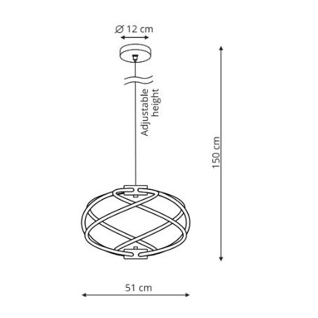 NOWOŚĆ Lampa wisząca Kandor złota LED CCT Light Prestige