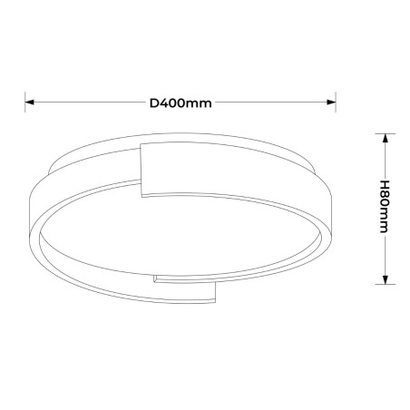 NOWOŚĆ Plafon Halo 38 cm czarny LED CCT Light Prestige