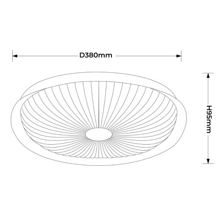 NOWOŚĆ Plafon Luniq 40 cm biały LED CCT Light Prestige