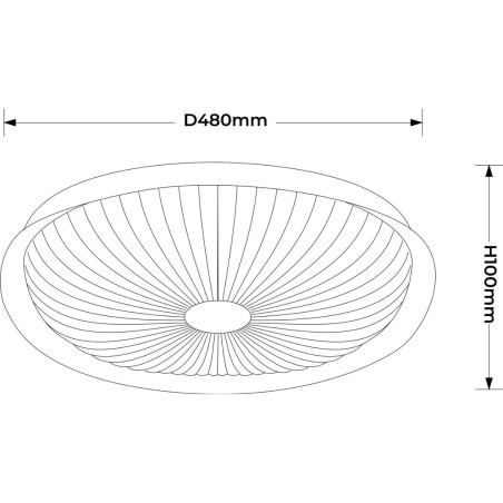 NOWOŚĆ Plafon Luniq 50 cm biały LED CCT Light Prestige