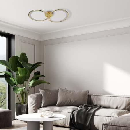 NOWOŚĆ Azina 2 Plafon złota LED Light Prestige