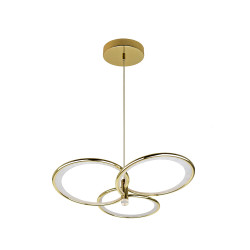 NOWOŚĆ Azina 3 Wisząca złota LED Light Prestige