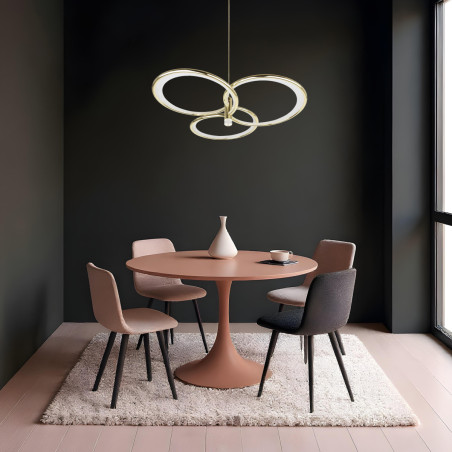NOWOŚĆ Azina 3 Wisząca złota LED Light Prestige