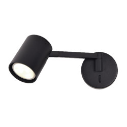 NOWOŚĆ Kinkiet z wysięgnikiem Snow NEW czarny 1xGU10 Light Prestige