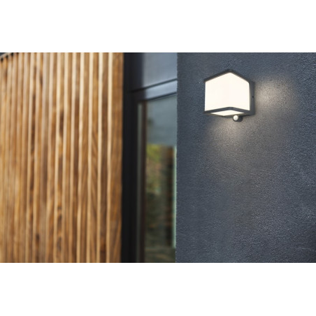 Lampa zewnętrzna ścienna DOBLO - CZUJNIK RUCHU 6940101125 Lutec