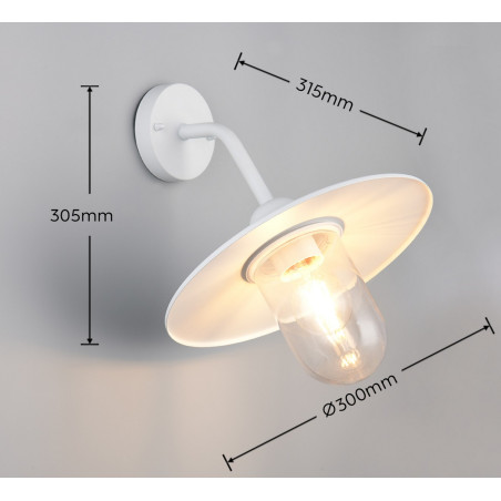 Lampa zewnętrzna ścienna BRENTA 201760131 Trio
