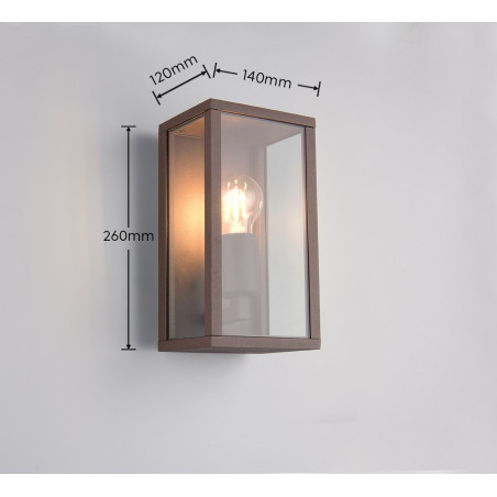 Lampa zewnętrzna ścienna GARONNE 201860124 Trio