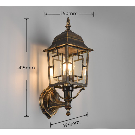 Lampa zewnętrzna ścienna VOLTURNO 205960128 Trio
