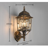 Lampa zewnętrzna ścienna VOLTURNO 205960128 Trio