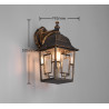 Lampa zewnętrzna ścienna VOLTURNO 205967128 Trio