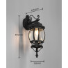Lampa zewnętrzna ścienna ELVO 206960132 Trio