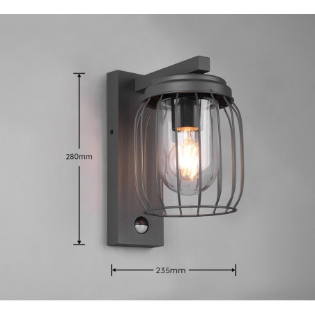 Lampa zewnętrzna ścienna TUELA 210869142 Trio