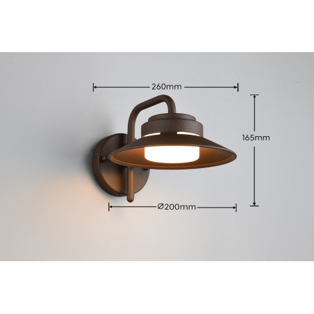 Lampa zewnętrzna ścienna ATRATO 218260124 Trio