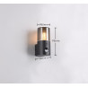 Lampa zewnętrzna ścienna HOOSIC - CZUJNIK RUCHU 222260132 Trio