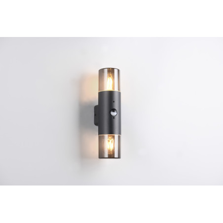 Lampa zewnętrzna ścienna HOOSIC - CZUJNIK RUCHU 222260232 Trio