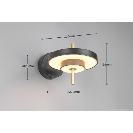 Lampa ścienna KEATON 240270180 Trio
