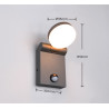 Lampa zewnętrzna ścienna ADOUR - CZUJNIK RUCHU 245569142 Trio
