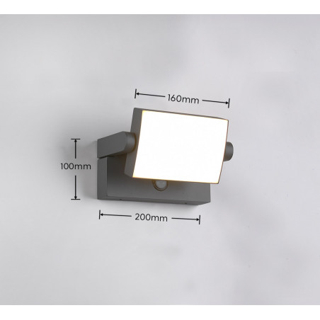 Lampa zewnętrzna ścienna KANSAS - CZUJNIK RUCHU 246869142 Trio