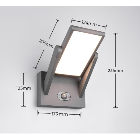 Lampa zewnętrzna solarna MALAWI 253769142 Trio
