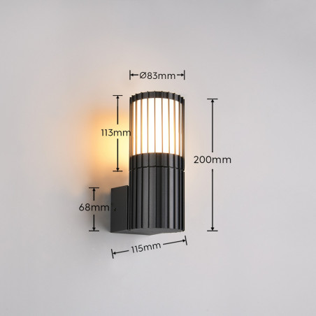 Lampa zewnętrzna ścienna VOLGA 269460142 Trio