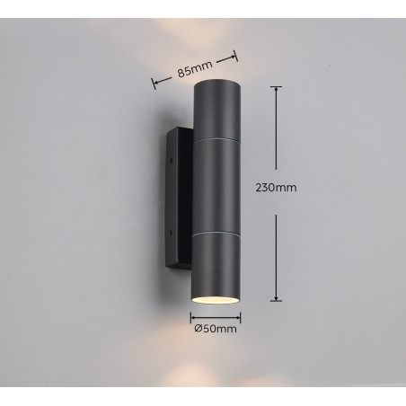 Lampa zewnętrzna ścienna YAMUNA 269760242 Trio