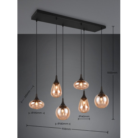 Lampa wisząca LUMINA 317000613 Trio