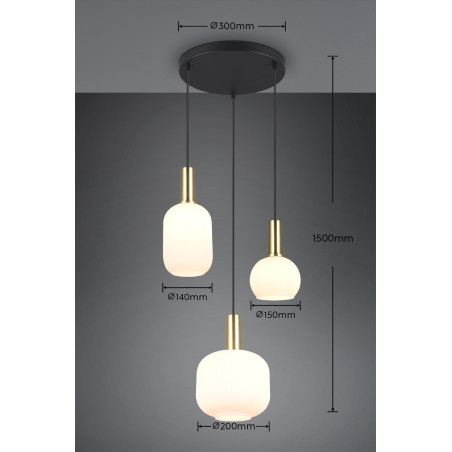 Lampa wisząca DIVA 319830308 Trio