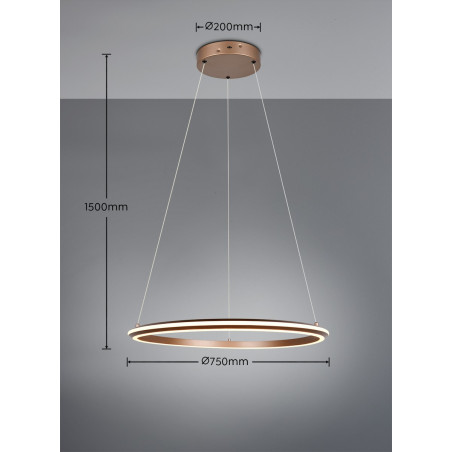 Lampa wisząca AMADOR 331019165 Trio