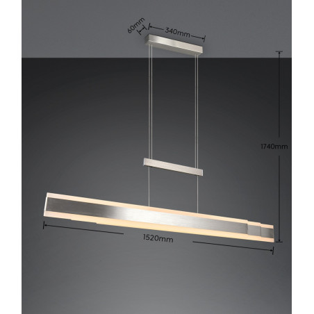 Lampa wisząca ARCOLA 331210307 Trio