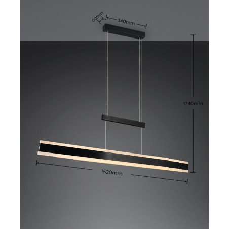 Lampa wisząca ARCOLA 331210332 Trio