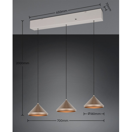 Lampa wisząca LAGUNA 336210365 Trio