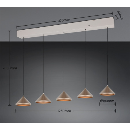Lampa wisząca LAGUNA 336210565 Trio