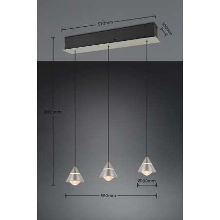 Lampa wisząca ROMEO 337010307 Trio