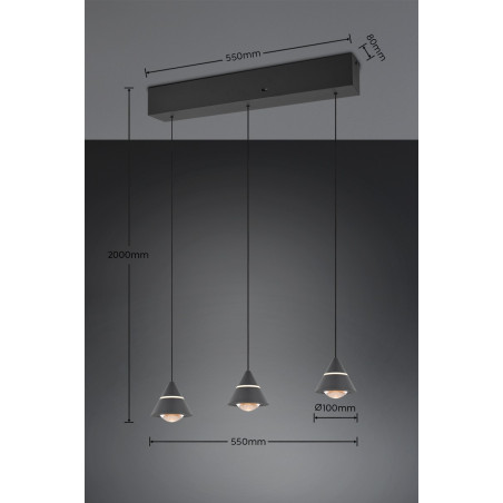 Lampa wisząca ROMEO 337010332 Trio