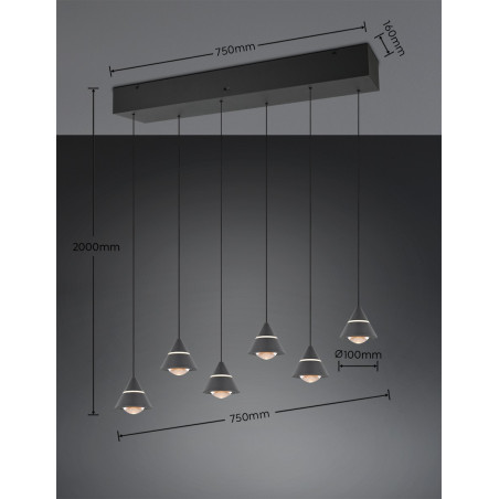 Lampa wisząca ROMEO 337010632 Trio