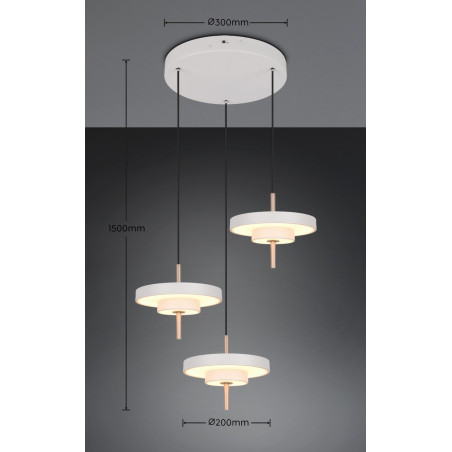 Lampa wisząca KEATON 340230376 Trio