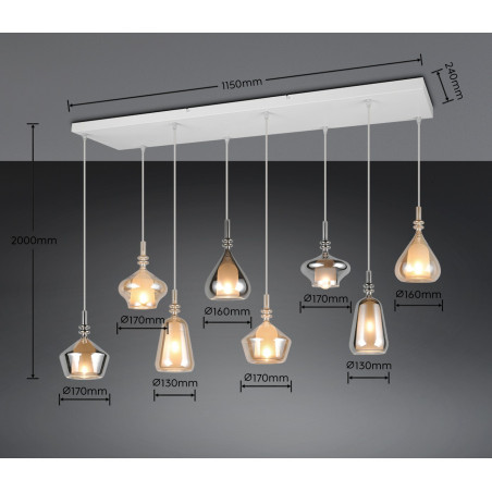 Lampa wisząca ALDEA 349400817 Trio